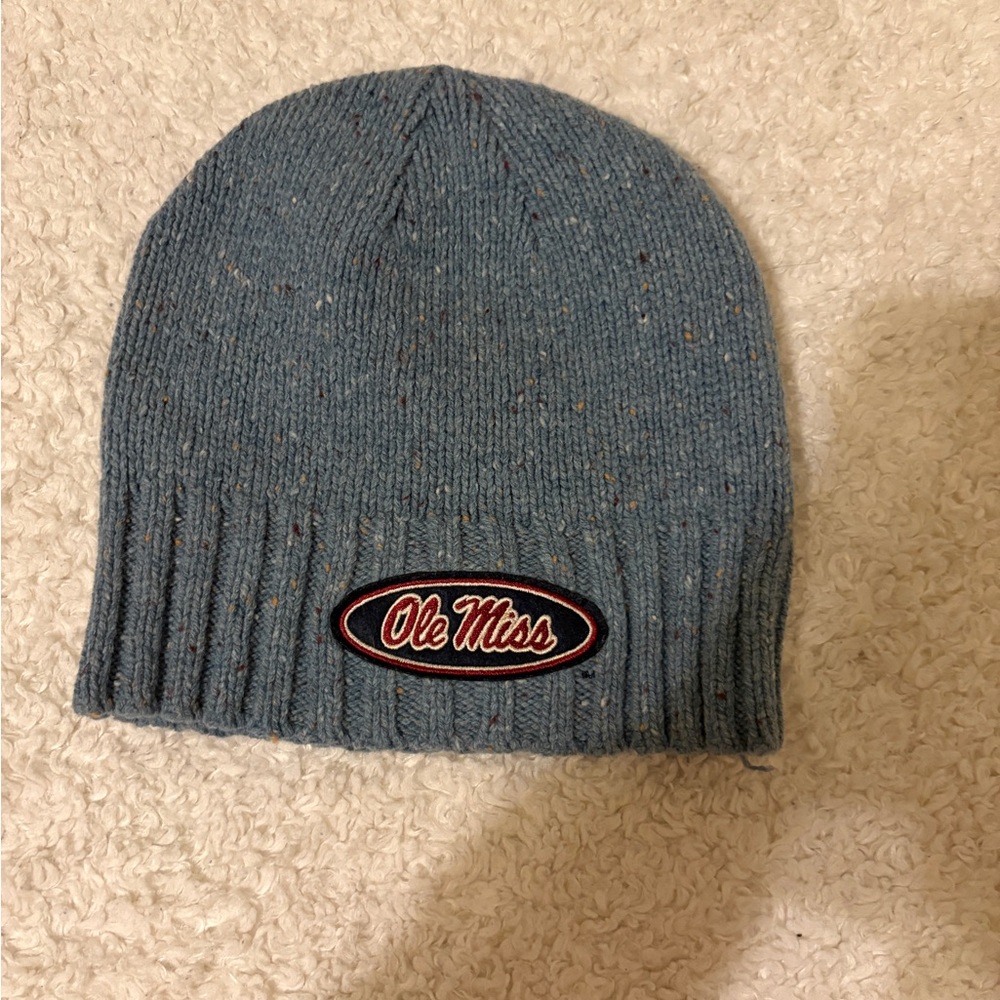 Ole Miss Blue Knit Beanie
